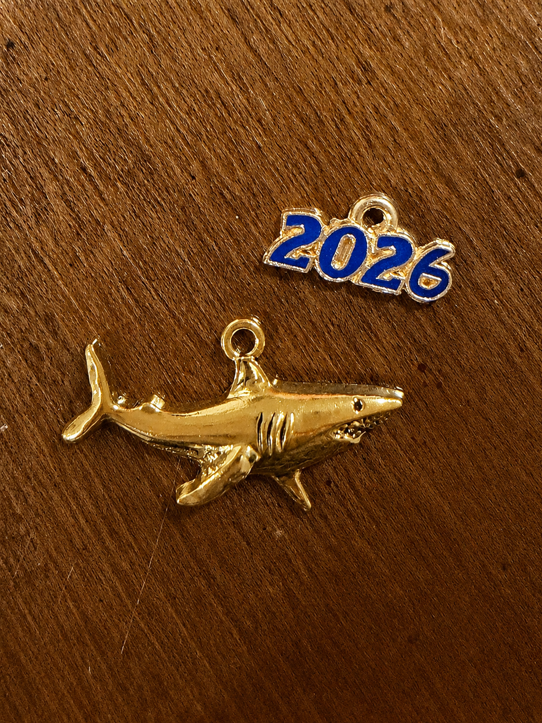 Balcones Sharks Ribbon Holder Charm Bundle | Set of 2 | Shark Charm + 2026 Season Charm