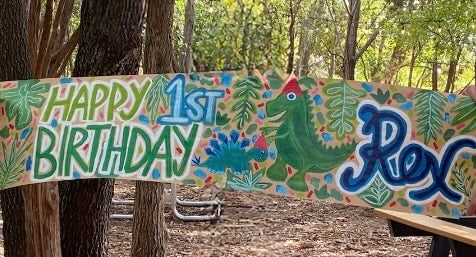 Custom, Hand Painted  Kraft Paper Banners for Parties & Events