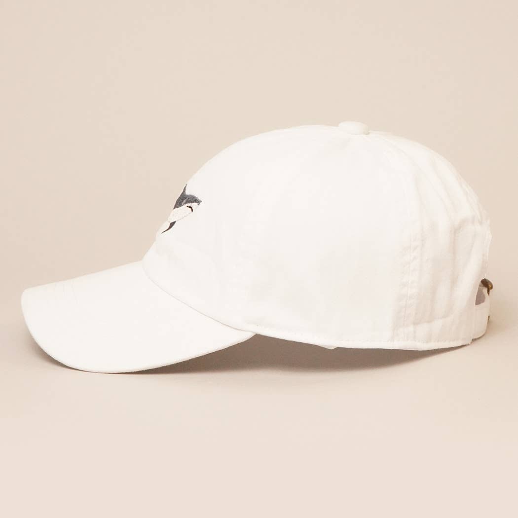 Shark Embroidered Baseball Cap Hat