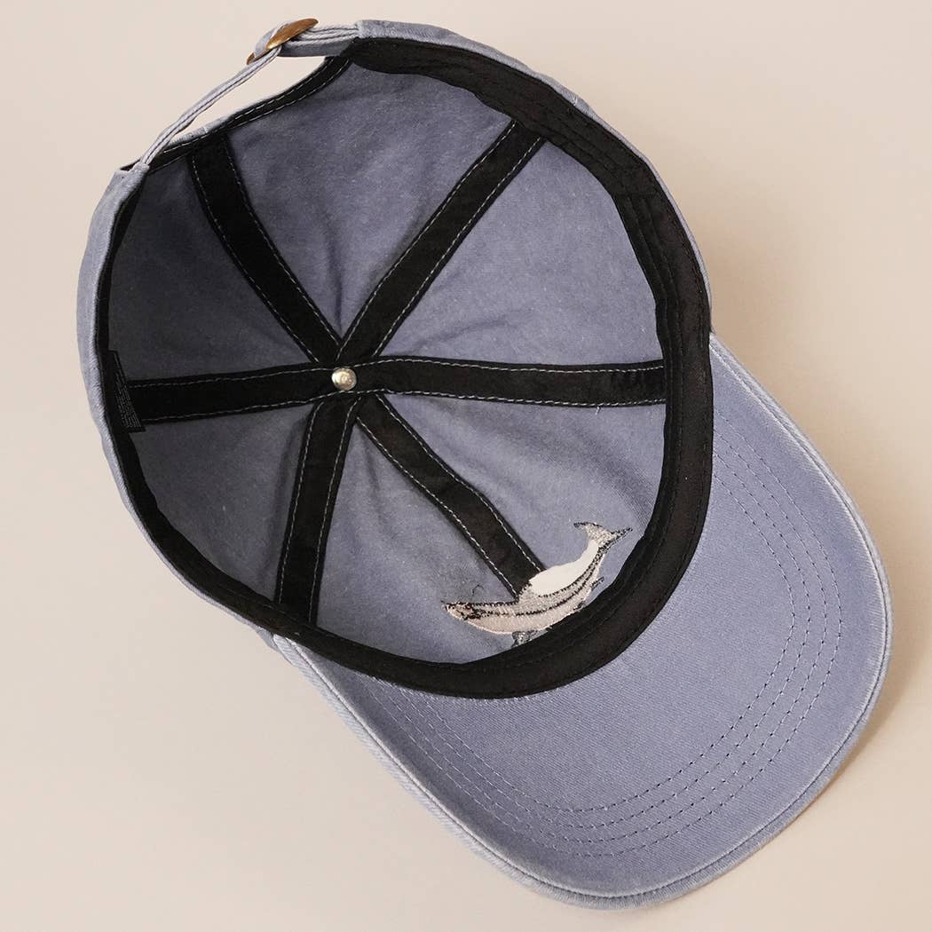 Shark Embroidered Baseball Cap Hat