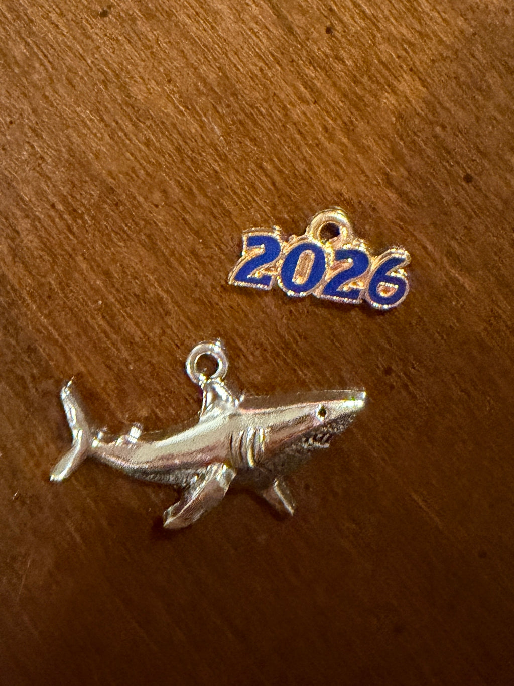 Balcones Sharks Ribbon Holder Charm Bundle | Set of 2 | Shark Charm + 2026 Season Charm