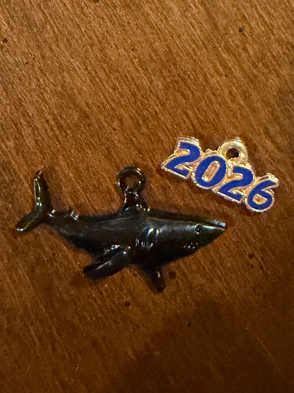 Balcones Sharks Ribbon Holder Charm Bundle | Set of 2 | Shark Charm + 2026 Season Charm