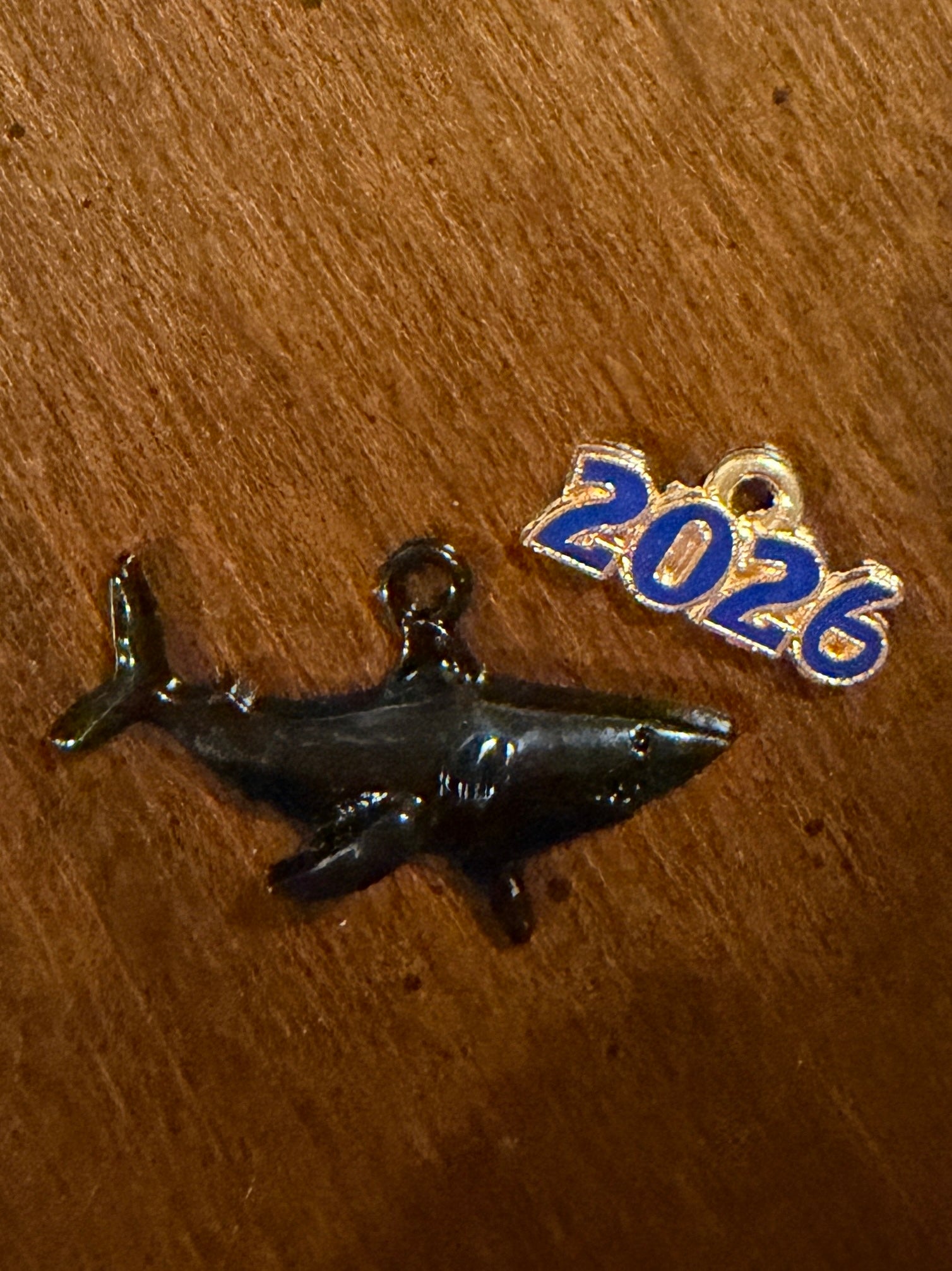 Balcones Sharks Ribbon Holder Charm Bundle | Set of 2 | Shark Charm + 2026 Season Charm